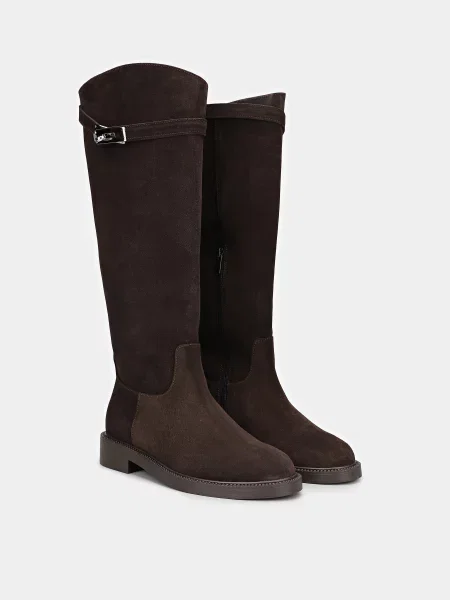 Замшеві Чоботи Braska коричневий