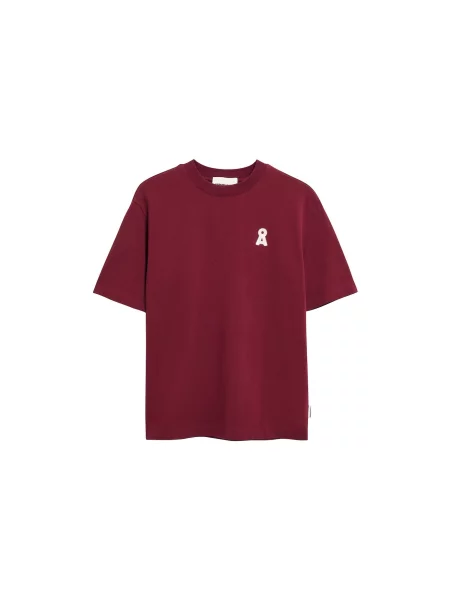ARMEDANGELS Tricou ICONIC Å TARJAA roşu închis alb