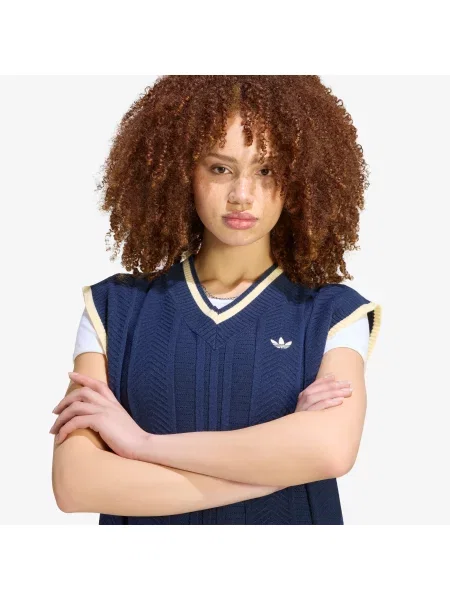 Елек adidas Cable Knit Vest Night Indigo M