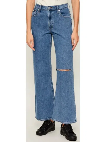 Calvin Klein Jeans Blugi | Relaxed fit | high waist albastru