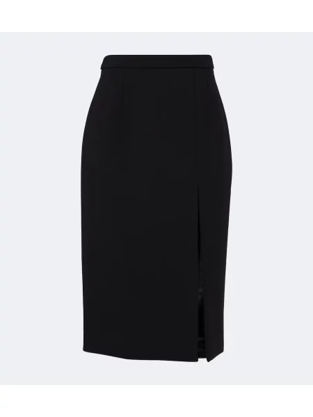 Fustă tip creion Dolce&gabbana de lână negru