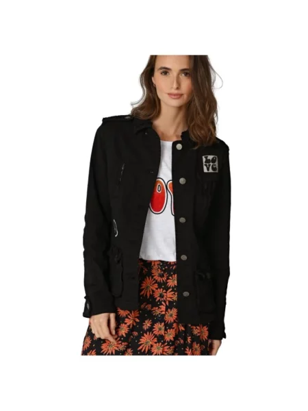 Kurtka jeansowa Five Jeans safari czarna