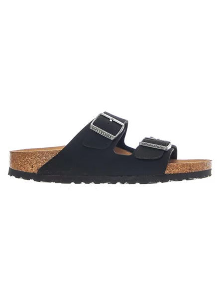 BIRKENSTOCK Sandály Arizona Vegan Birkibuc Narrow Fit Earthy Black' černá