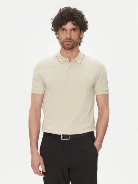 BOSS Polo marškinėliai Paule 4 smėlio