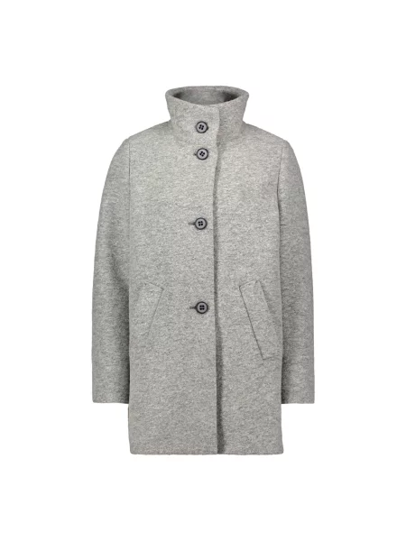 Krótki płaszcz Amber & June z bursztynem szary