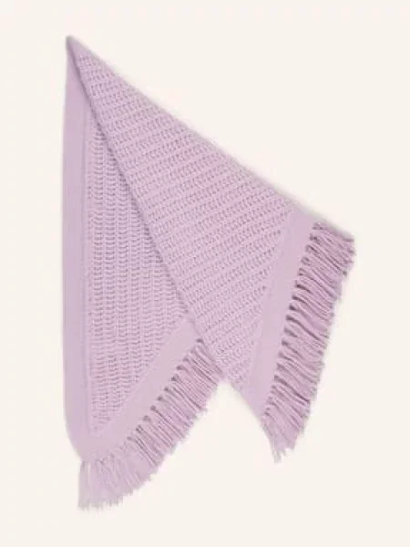 Hemisphere Trojúhelníkový Šátek S Kašmírem světle fialová