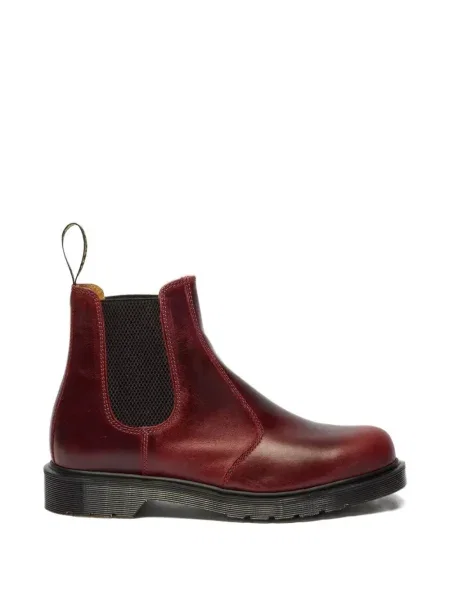 Кожени боти тип челси Dr. Martens червено