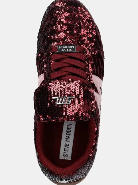 Кроссовки Steve Madden бордовые