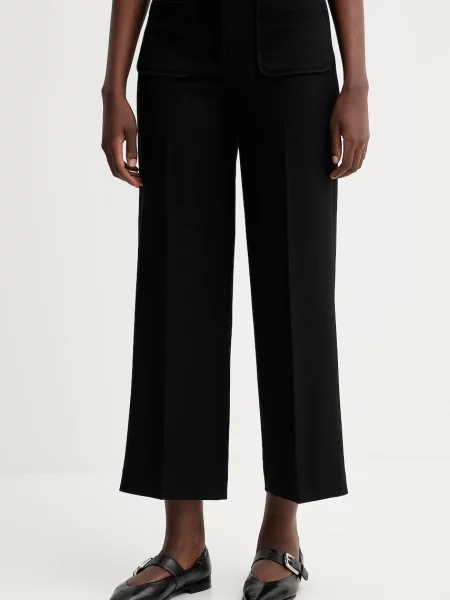 Kalhoty Sessun high waist černá