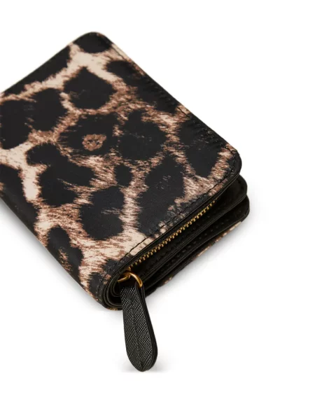 Portofel Twinset cu imagine cu model leopard negru