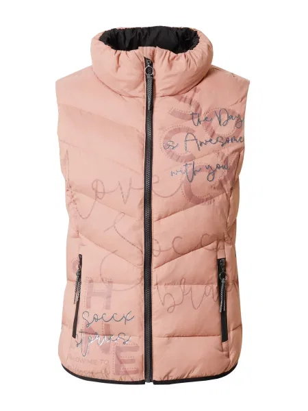 Soccx Vestă roz argintiu negru