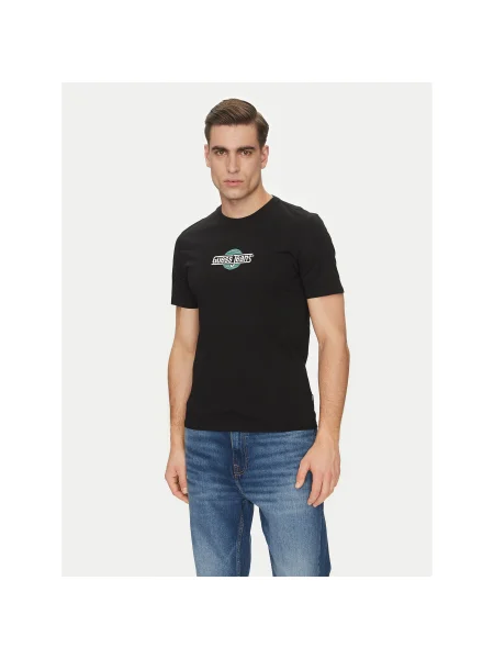 Guess Jeans Póló Slim Fit fekete