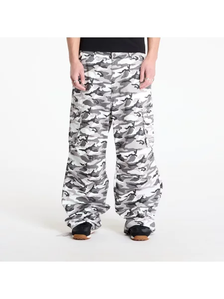 Παντελόνια Karl Kani Sport Patch Camo Cargo Pants Grey/ Black/ Off White S μαύρο