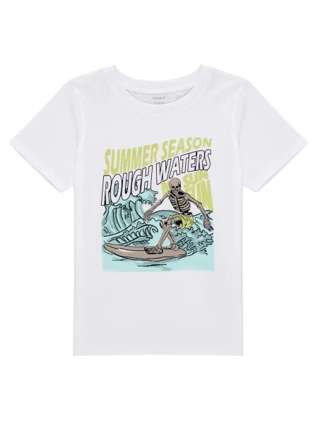Tricou copii Name It alb