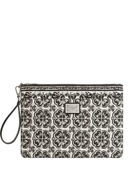 Geantă Dolce & Gabbana din piele cu imagine negru