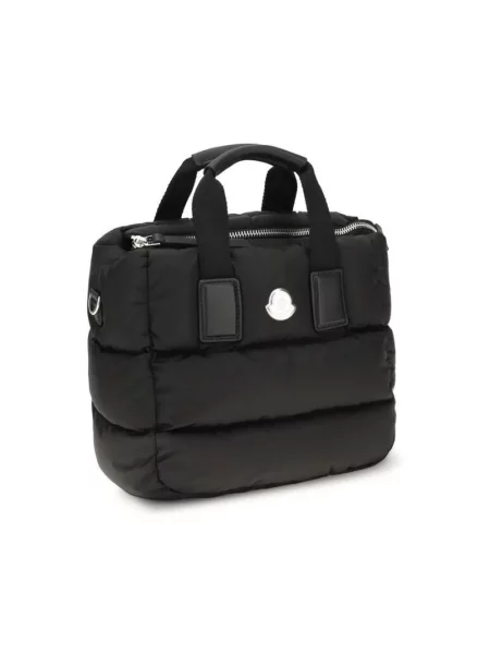 Shopperka Moncler skórzana czarna