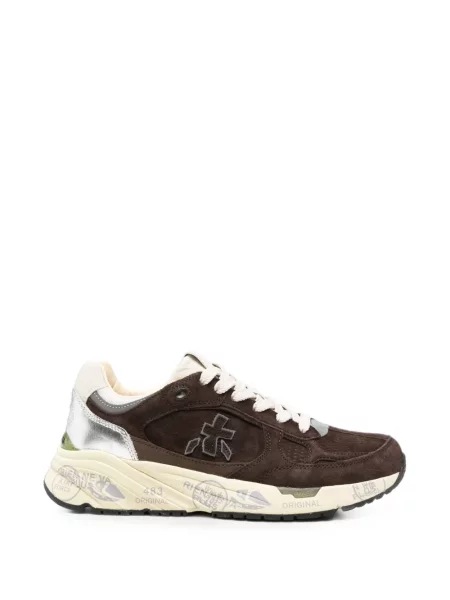 Sneakerși Premiata din piele de căprioară maro