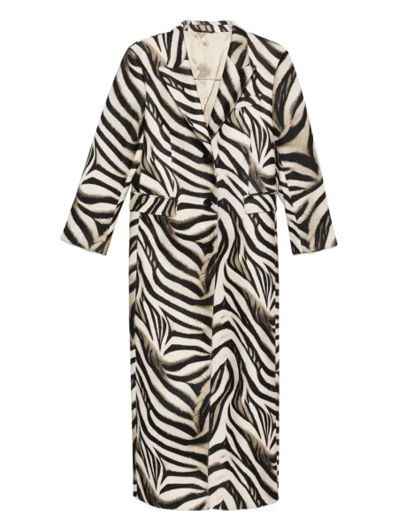 Płaszcz Eraldo z nadrukiem w zebrę