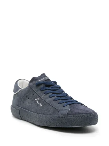 Sneakerși Philippe Model Paris din piele de căprioară albastru