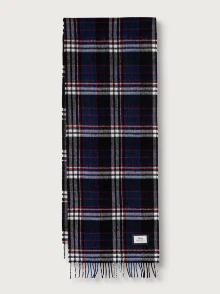 TOMMY HILFIGER Fular bleumarin / roșu alb negru