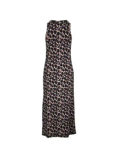 Rochie Majestic Filatures fără mâneci cu imagine cu model leopard