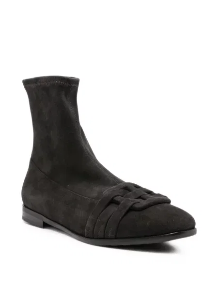 Cizme scurte Truman´s din piele de căprioară negru