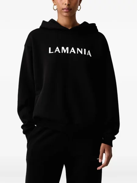Hanorac cu glugă La Mania cu imagine negru