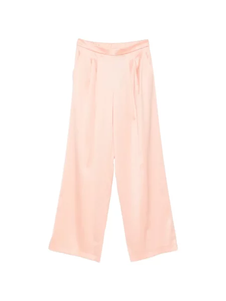 Pantaloni Twinset plisate roz