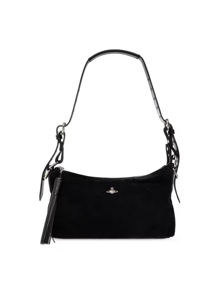 Torebka Vivienne Westwood zamszowa czarna