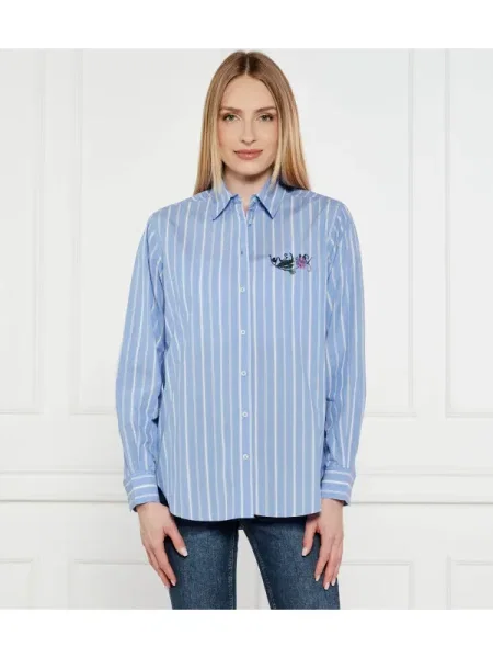 Desigual Cămașă Dont Do It albastru