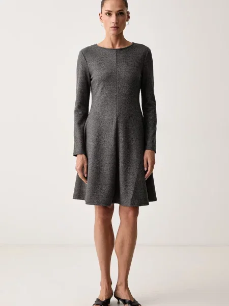 Weekend Max Mara rochie cu vâscoză WKDESULE gri