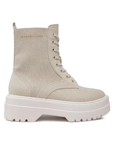Tommy Hilfiger Ορειβατικά παπούτσια Feminine Essential Canvas μπεζ