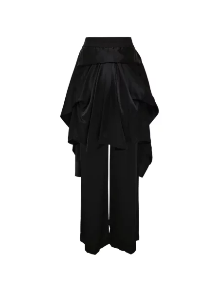 Pantaloni Alexander Wang de mătase negru