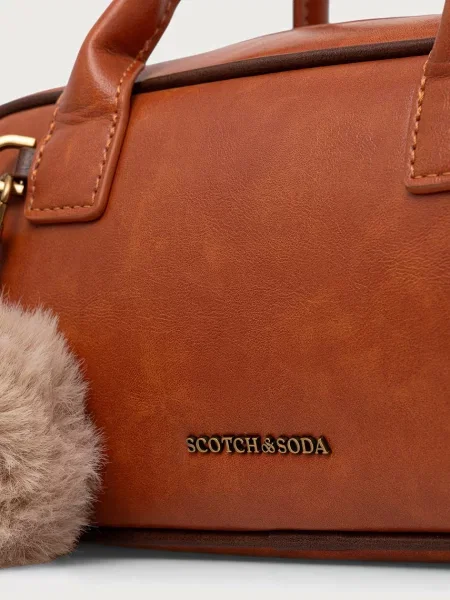 Scotch & Soda baguette táska műbőr narancsszínű