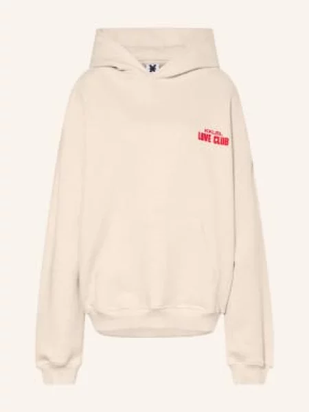 Karo Kauer Oversized Mikina S Kapucí / červená béžová