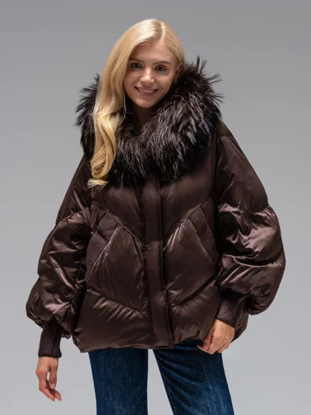 Пуховик Vo-Tarun коричневий