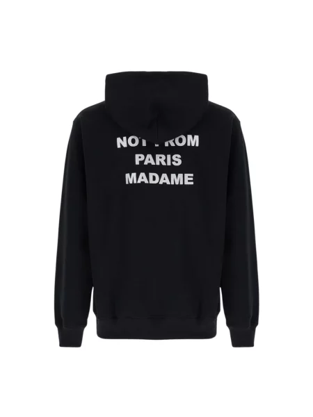 Bluza z kapturem Drole De Monsieur z kapturem z nadrukiem czarna