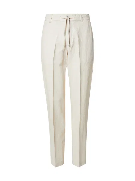 SELECTED Kalhoty s puky SLHLEROY světle šedá