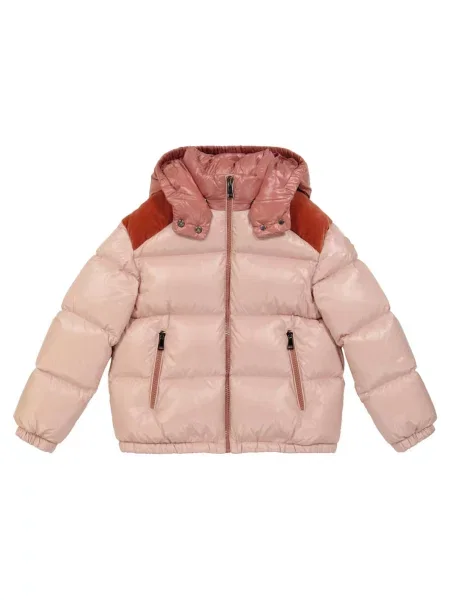 Πουπουλένιο μπουφάν Moncler Enfant ροζ