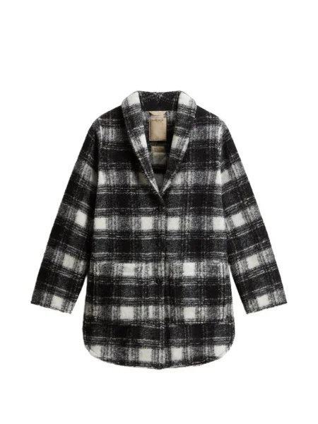 Geacă Woolrich în carouri negru