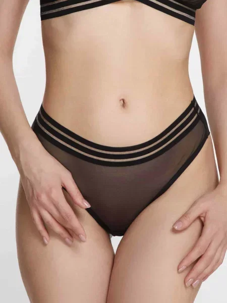 Женские прозрачные трусики COSTA чорні