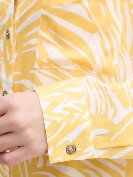 Cămașă Melissa Odabash cu imagine galben