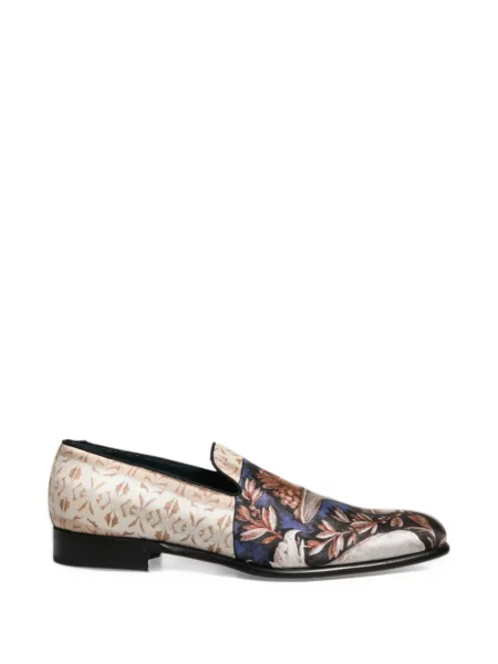 Loaferice Dolce & Gabbana od samta s printom