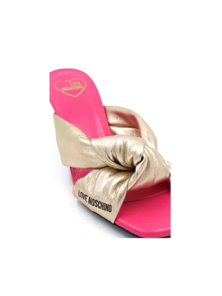Klapki Love Moschino żółte