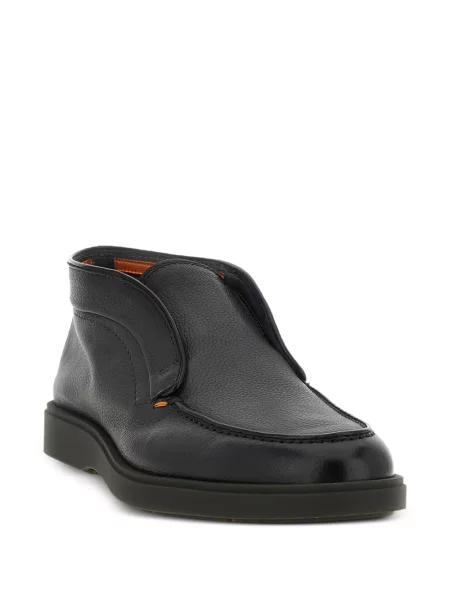 Cizme scurte Santoni din piele gri