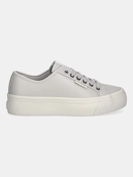 Calvin Klein Superge VULC FLATF LACE UP LTH CK siva