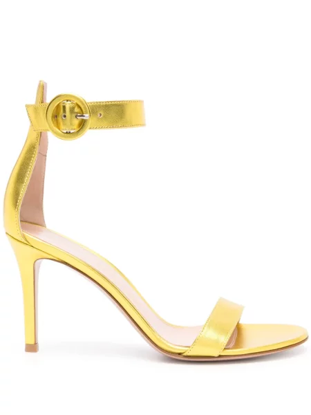 Sandale Gianvito Rossi din piele galben