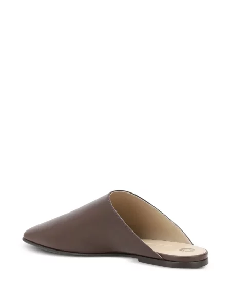 Papuci tip mules Loro Piana maro