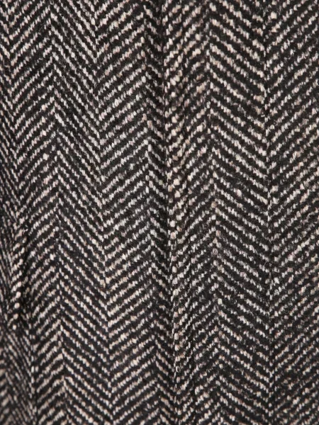 Palton Tagliatore cu model herringbone negru