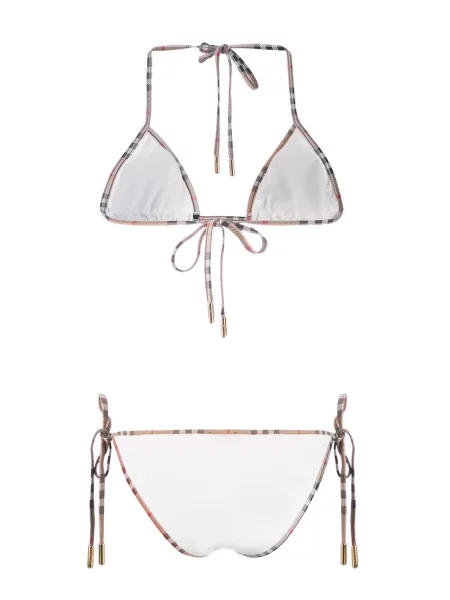Bikini Burberry karirane bijela